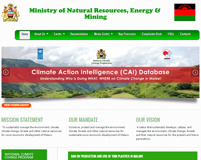 Government of Malawi Ministry of Natural Resources, Energy and Environment