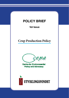 Policy Brief on Crop Production Policy