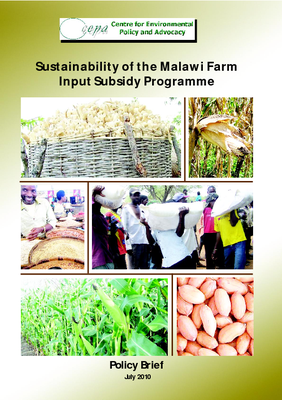 Sustainability of the Malawi Farm Input Subsidy Programme